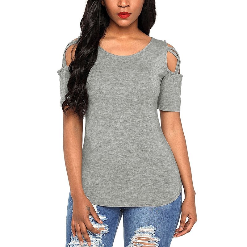 Summer Black Solid Short Sleeve T-shirts Women Casual Off the Shoulder Tees Tops Female Simple Basic Tshirts for Ladies 2020 5 Summer Black Solid Short Sleeve T-shirts Women Casual Off the Shoulder Tees Tops Female Simple Basic Tshirts for Ladies 2020 5